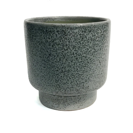 Pot, 4in, Blue Speckle, Footed