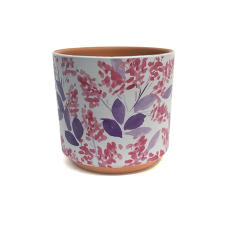 Pot, 4in, Ceramic, Cherry Blossoms