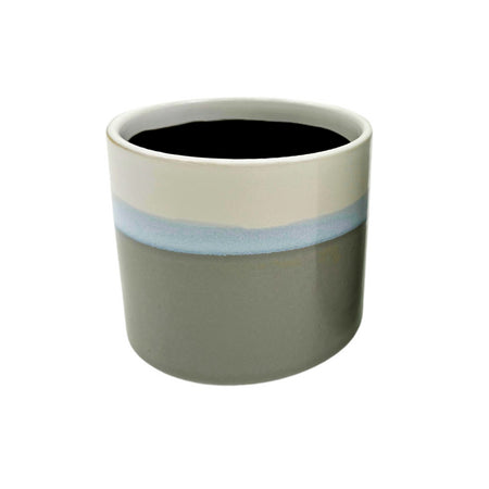 Pot, 4in, Ceramic, Tri-Color Brooke