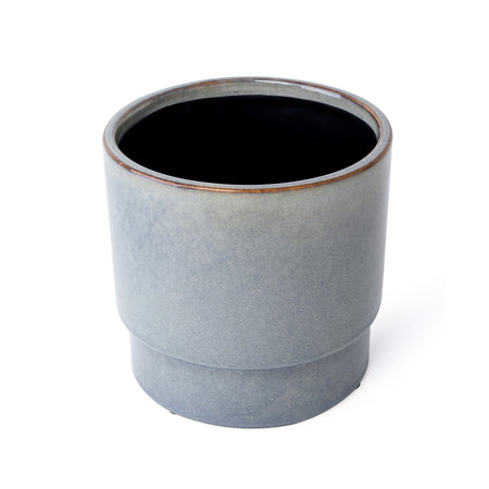 Pot, 4in, Ceramic, Grye Blue, Krystina