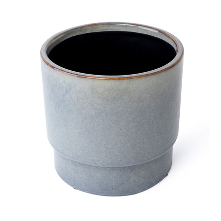 Pot, 6in, Ceramic, Grey Blue, Krystina