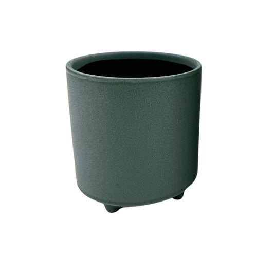 Pot, 4in, Ceramic, Blue Grye, Rina