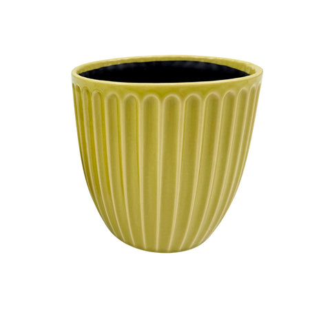 Pot, 6in, Ceramic, Yellow, Shae