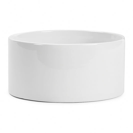 Pot, 10in, Ceramic, Low Glossy White