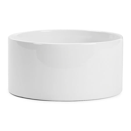 Pot, 10in, Ceramic, Low Glossy White
