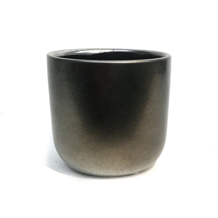 Pot, 4in, Ceramic, Matte Charcoal