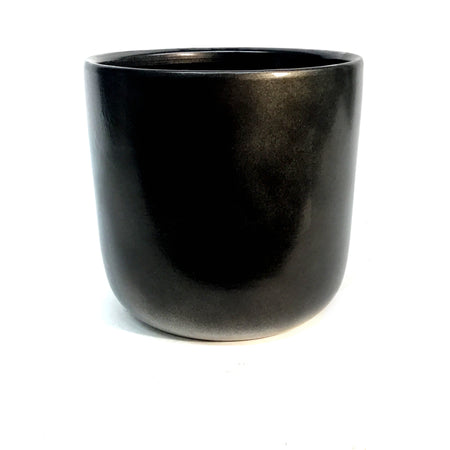 Pot, 6in, Ceramic, Matte Charcoal