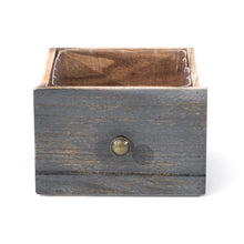 Load image into Gallery viewer, Planter, 4in, Square Rustic Drawers, Assorted
