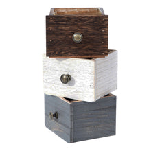 Load image into Gallery viewer, Planter, 4in, Square Rustic Drawers, Assorted
