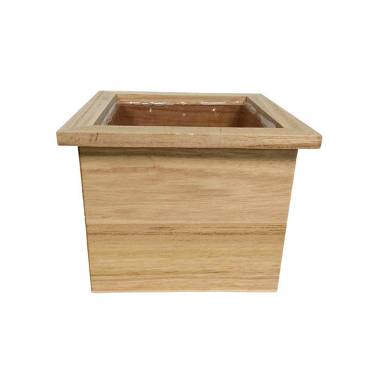 Planter, 4in, Wood Planter