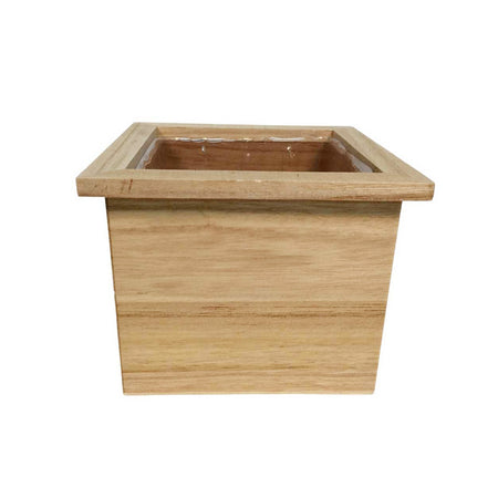 Planter, 4in, Wood Planter