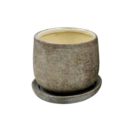 Pot, 4in, Ceramic, Rustic, Katrina