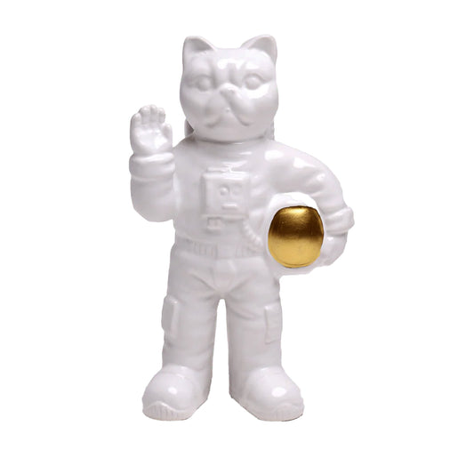 Vase, Ceramic, Astronaut, Felicette The Cat