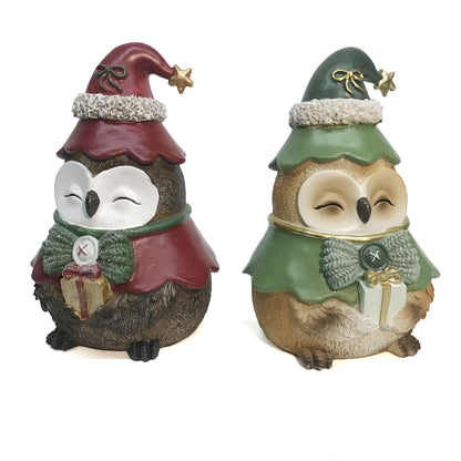 Decor, Xmas Owls, 2 Assorted