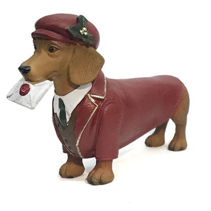 Decor, Resin, Xmas Dogs, 2 Assorted