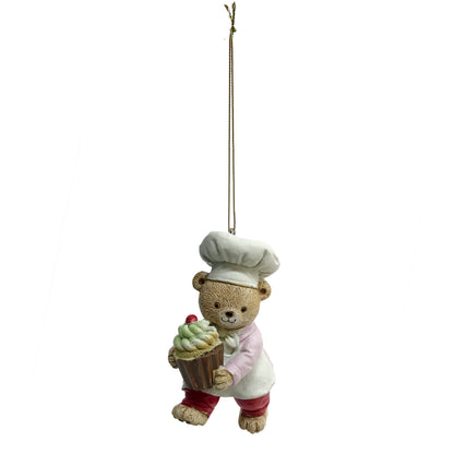 Ornament, Baking Bears, 4 Assorted