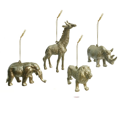 Ornament, Animals, 4 Assorted