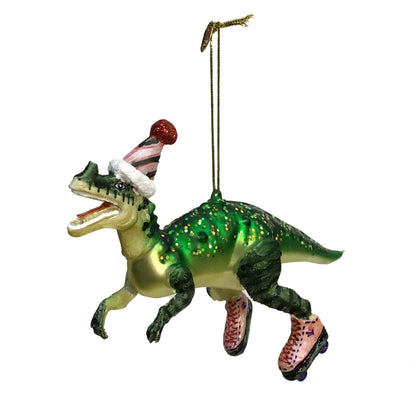 Ornament, Glass, Xmas Dino