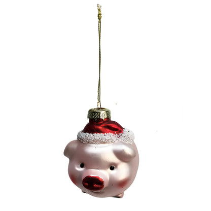 Ornament, Glass, Farm Animals, 2 Assorted