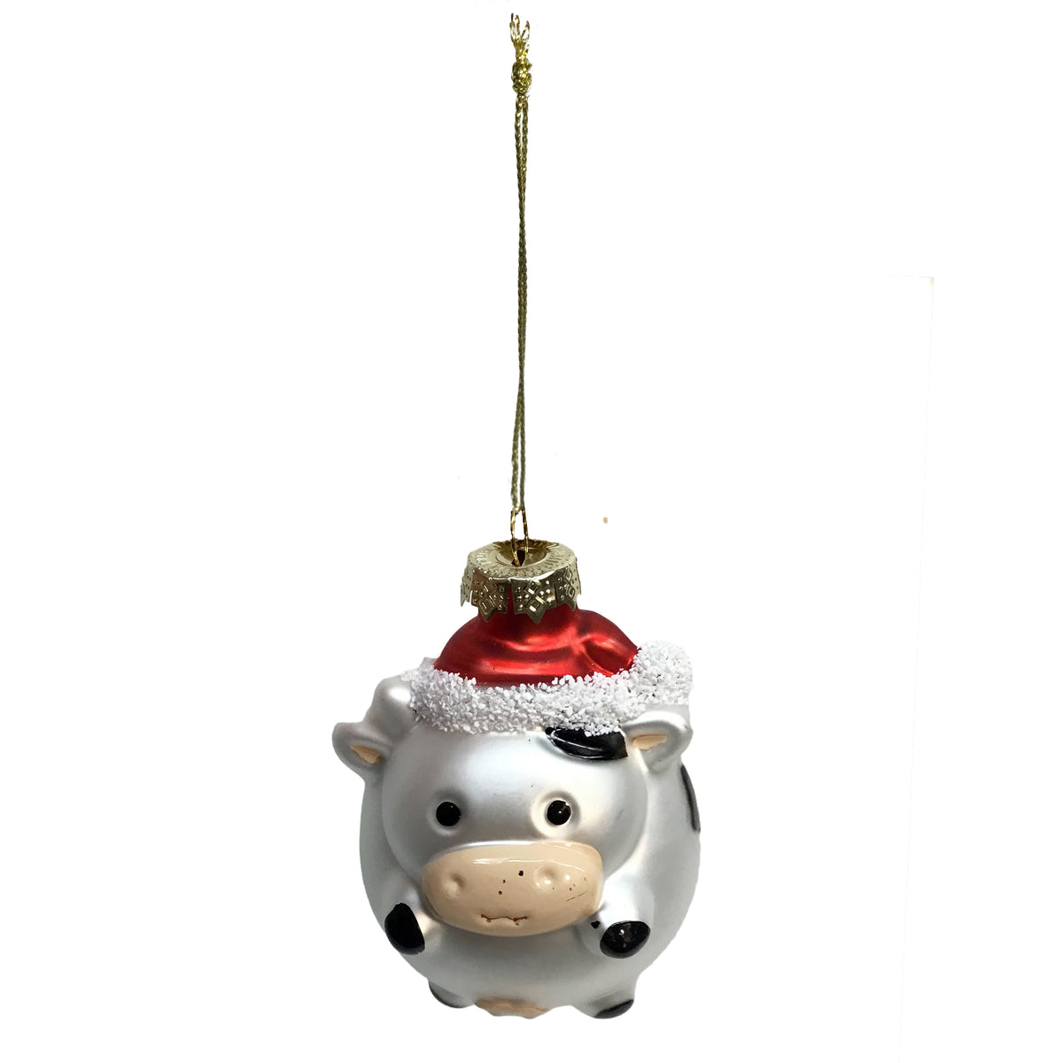 Ornament, Glass, Farm Animals, 2 Assorted
