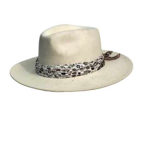 Ladies Fedora Sunhat, Goulburn, White, Medium