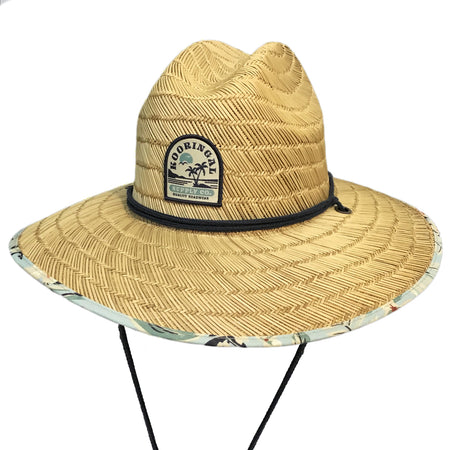 Mens Surf Straw Hat, Hastings, Blue, MD/LG