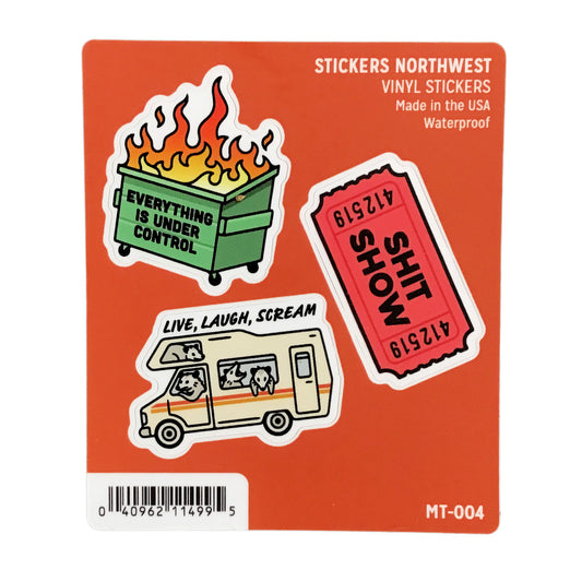Stickers, Mini Trio, Snarky, Everything Under Cont