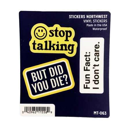 Stickers, Mini Trio, Snarky Phrases