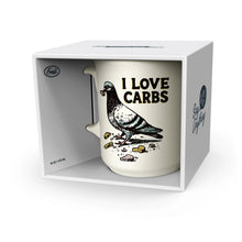 Load image into Gallery viewer, Say Anything Porcelain Mug,  I Love Carbs. 16oz
