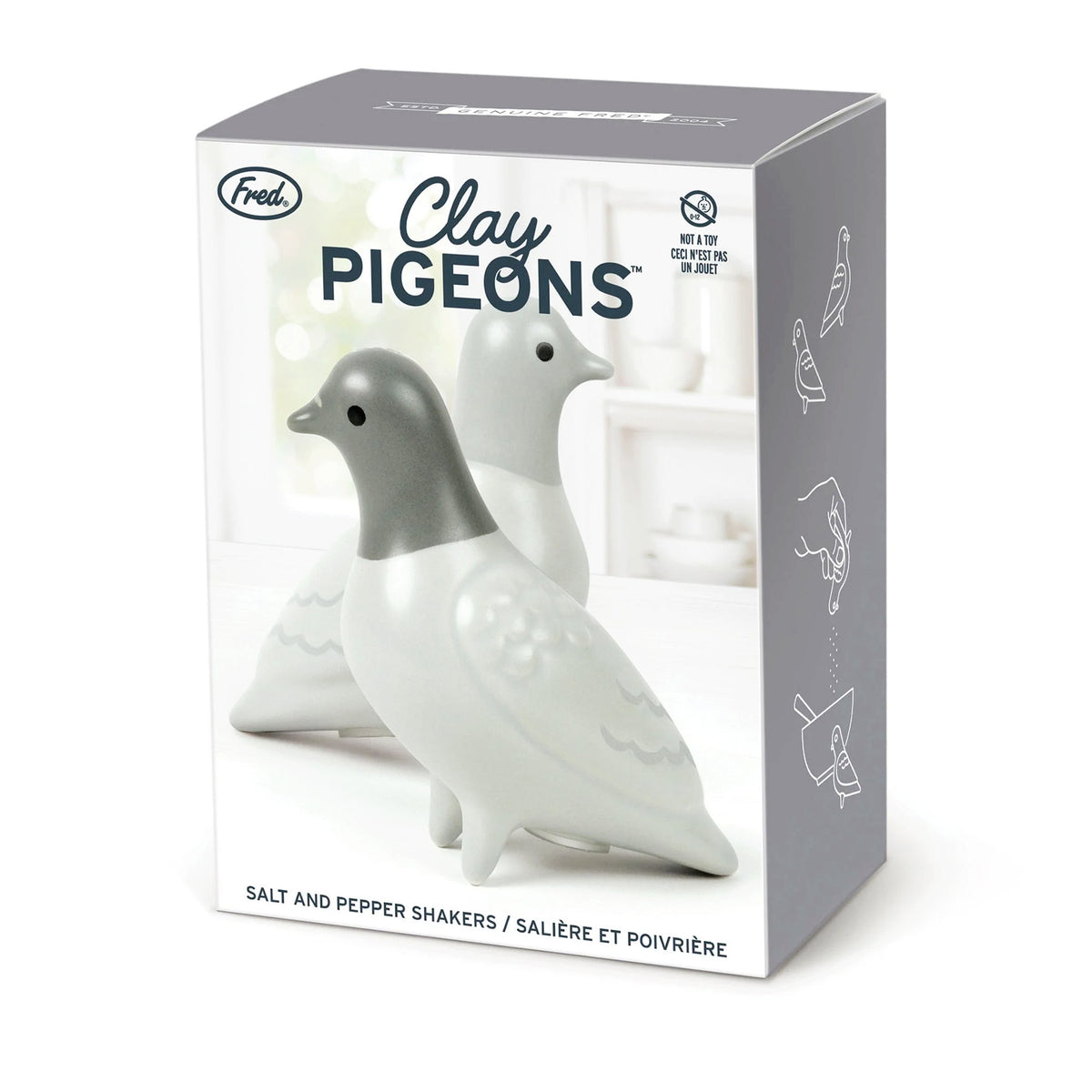 Clay Pigeons  Salt & Pepper Shaker Set
