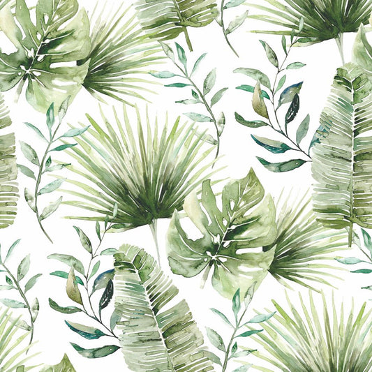 Paper Cocktail Napkin, 20 Count, Jungle Leaves