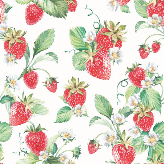 Paper Cocktail Napkin, 20 Count, Strawberries