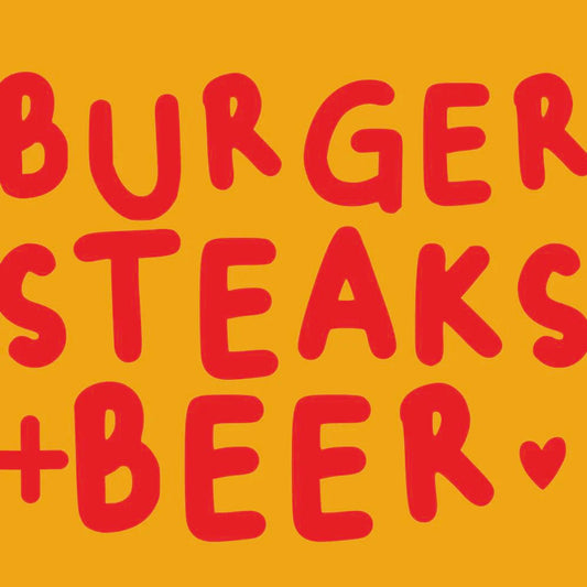 Paper Cocktail Napkin, 20 Count, Burger & Beer