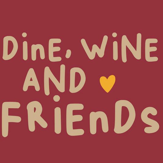 Paper Cocktail Napkin, 20 Count, Wine,Dine,Friend