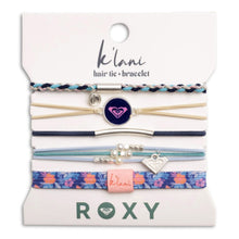 Load image into Gallery viewer, K'lani Hair Tie + Bracelet - Roxy, Blue, Medium
