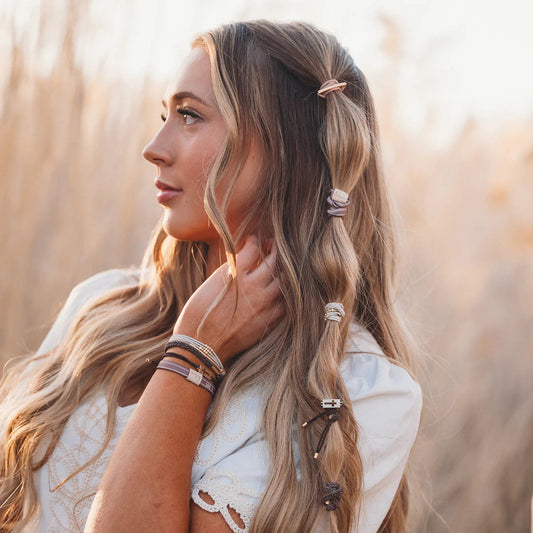 K'lani Hair Tie + Bracelet - Faith, Medium