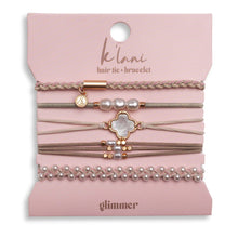 Load image into Gallery viewer, K'lani Hair Tie + Bracelet - Glimmer, Medium
