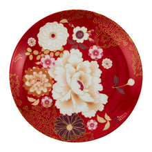 Load image into Gallery viewer, Cake Plate, Kimono Red
