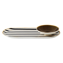 Load image into Gallery viewer, Ceramic Platter &amp; Dish, Straight Regency, Black
