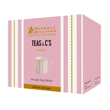 Ceramic Mug, Straight Regency, Pink