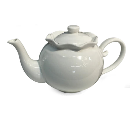 Ceramic Tea Pot, 1L, White