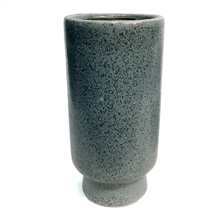 Vase, Blue Speckle, Footed