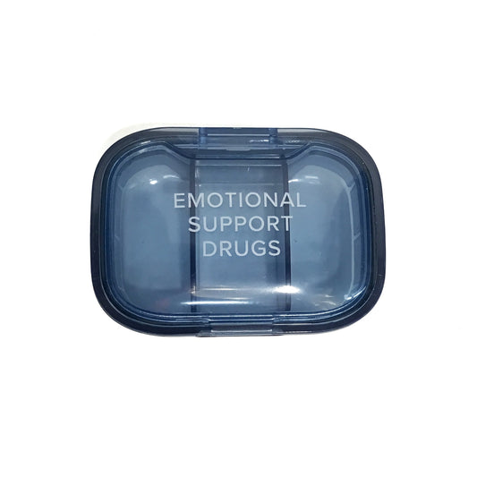 Pill Box, Emotional Support, Blue