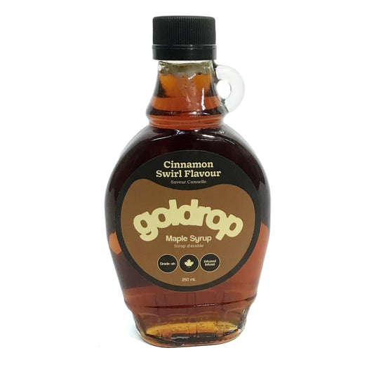 Goldrop Maple Syrup, Cinnamon Swirl, 250ml