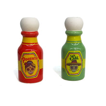 Load image into Gallery viewer, Hot Sauce, Salt &amp; Pepper Shakers
