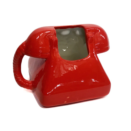Pot, Ceramic, Vintage Phone