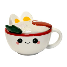 Load image into Gallery viewer, Mug W/ Lid, Ceramic, 8oz, Ramen Noodles

