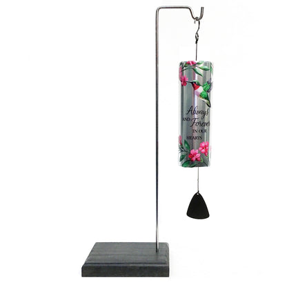 Cylinder Sonnet Wind Chime W/ Stand, 7 Assorted