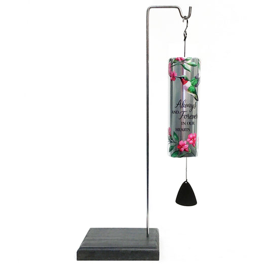 Cylinder Sonnet Wind Chime W/ Stand, 7 Assorted