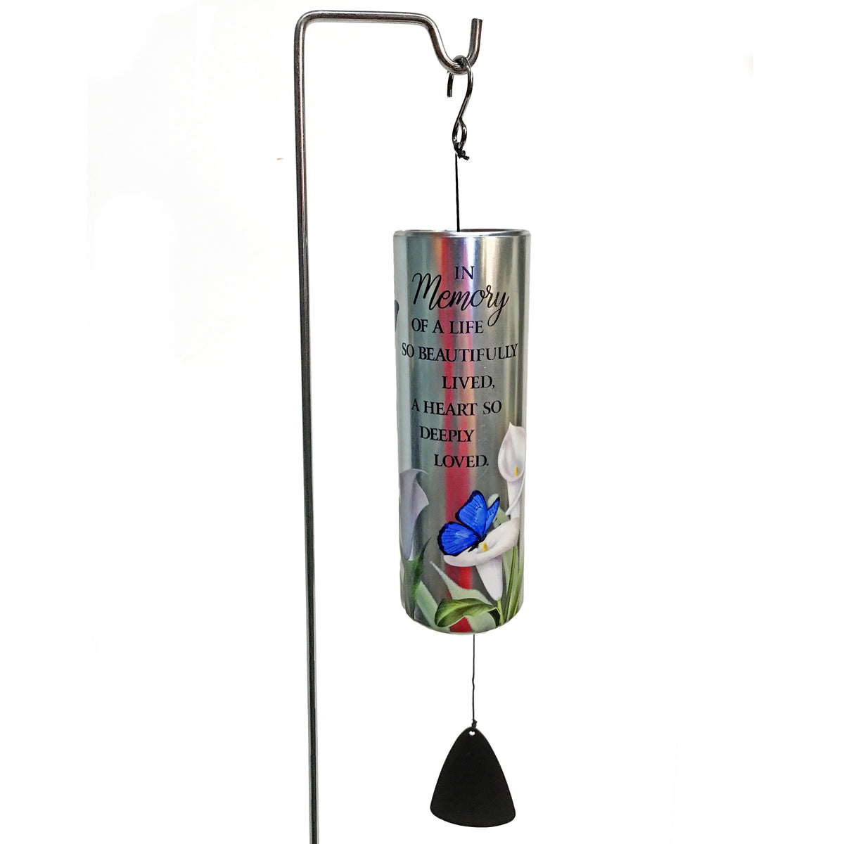 Cylinder Sonnet Wind Chime W/ Stand, 7 Assorted